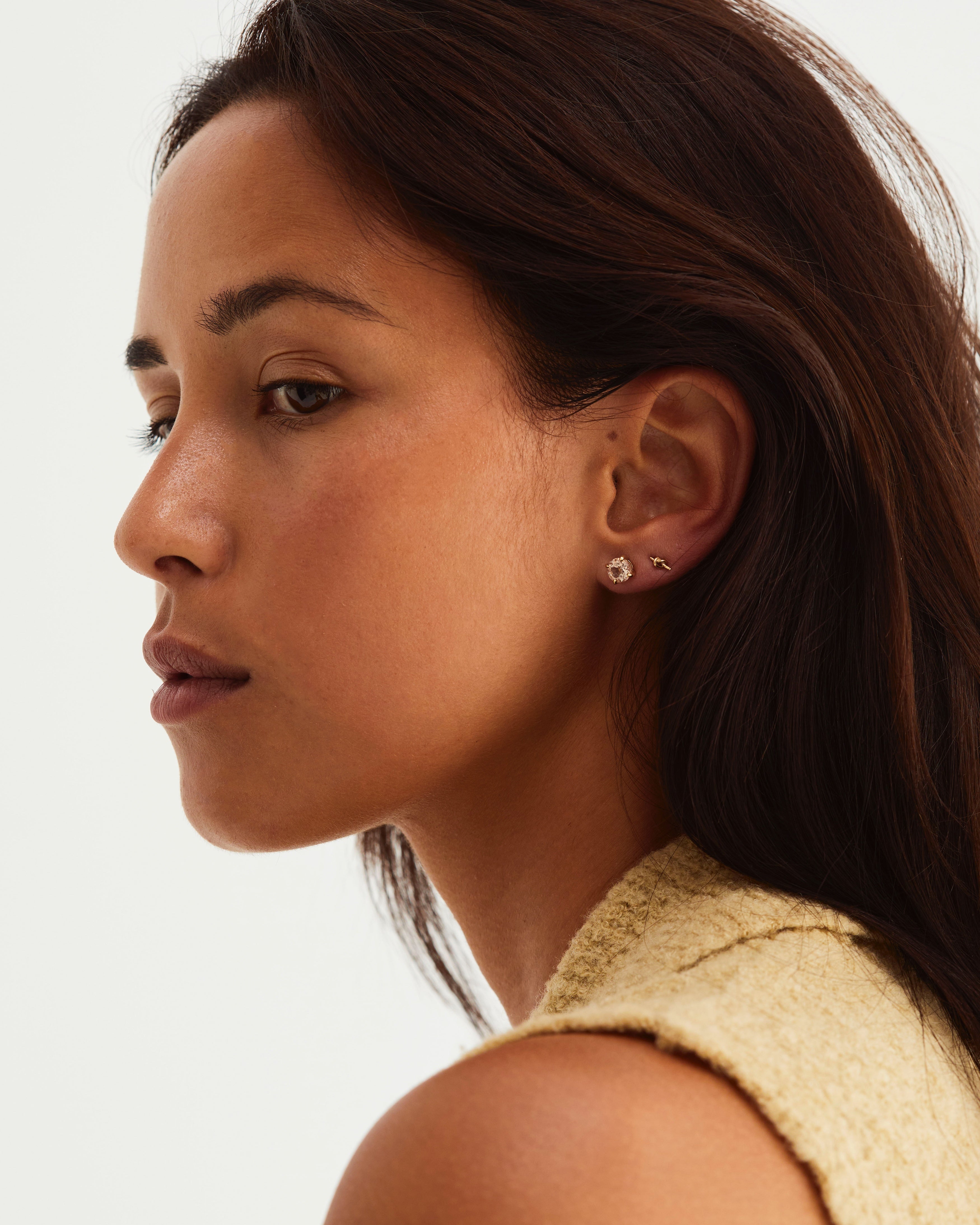 Una Studs | Rutilated Quartz