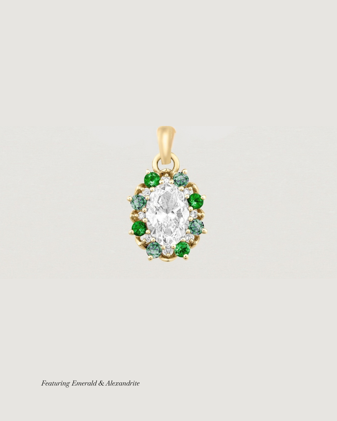 Eirene Halo Charm | Laboratory Grown Diamonds & Birthstones