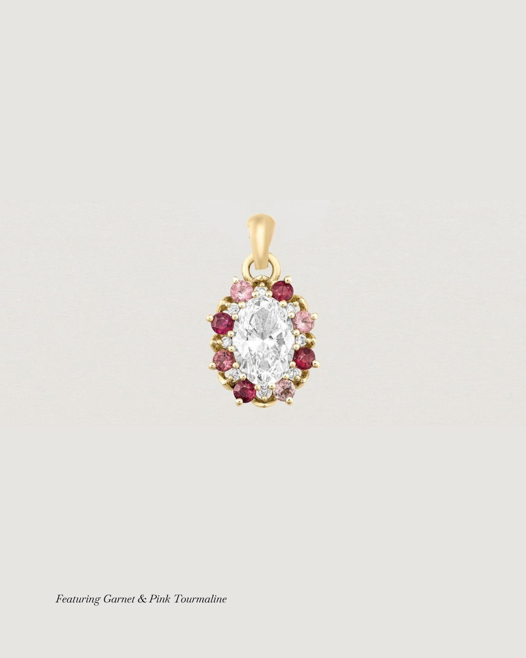 Eirene Halo Charm | Laboratory Grown Diamonds & Birthstones