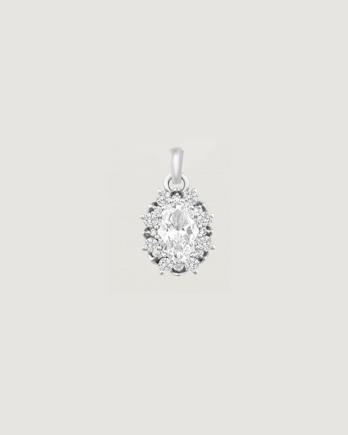 Eirene Halo Charm | Laboratory Grown Diamonds & Birthstones