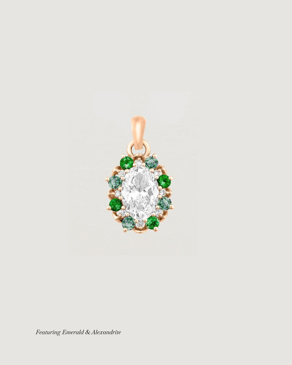 Eirene Halo Charm | Laboratory Grown Diamonds & Birthstones