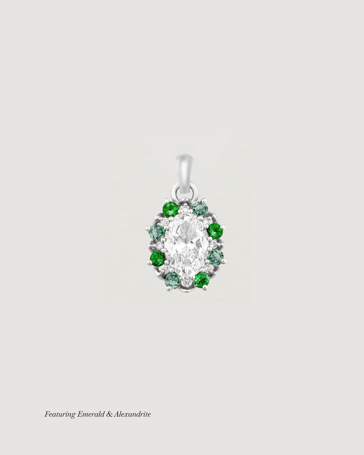 Eirene Halo Charm | Laboratory Grown Diamonds & Birthstones