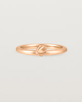 Front view of the Aeris Stacking Ring in Rose Gold.