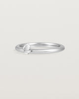 Angled view of the Aeris Stacking Ring in Sterling Silver.