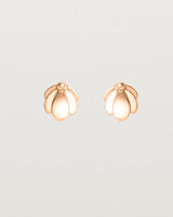 Front view of the Aeris Studs in Rose Gold.