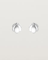 Front view of the Aeris Studs in Sterling Silver.