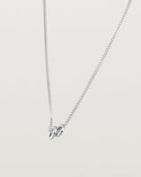 Aether necklace in white gold with two round charms