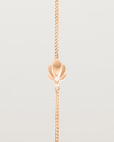 Close up view of the Aeris Bracelet | Diamond in Rose Gold.