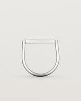 Standing view of Fine Agate Cuff Ring in Sterling Silver