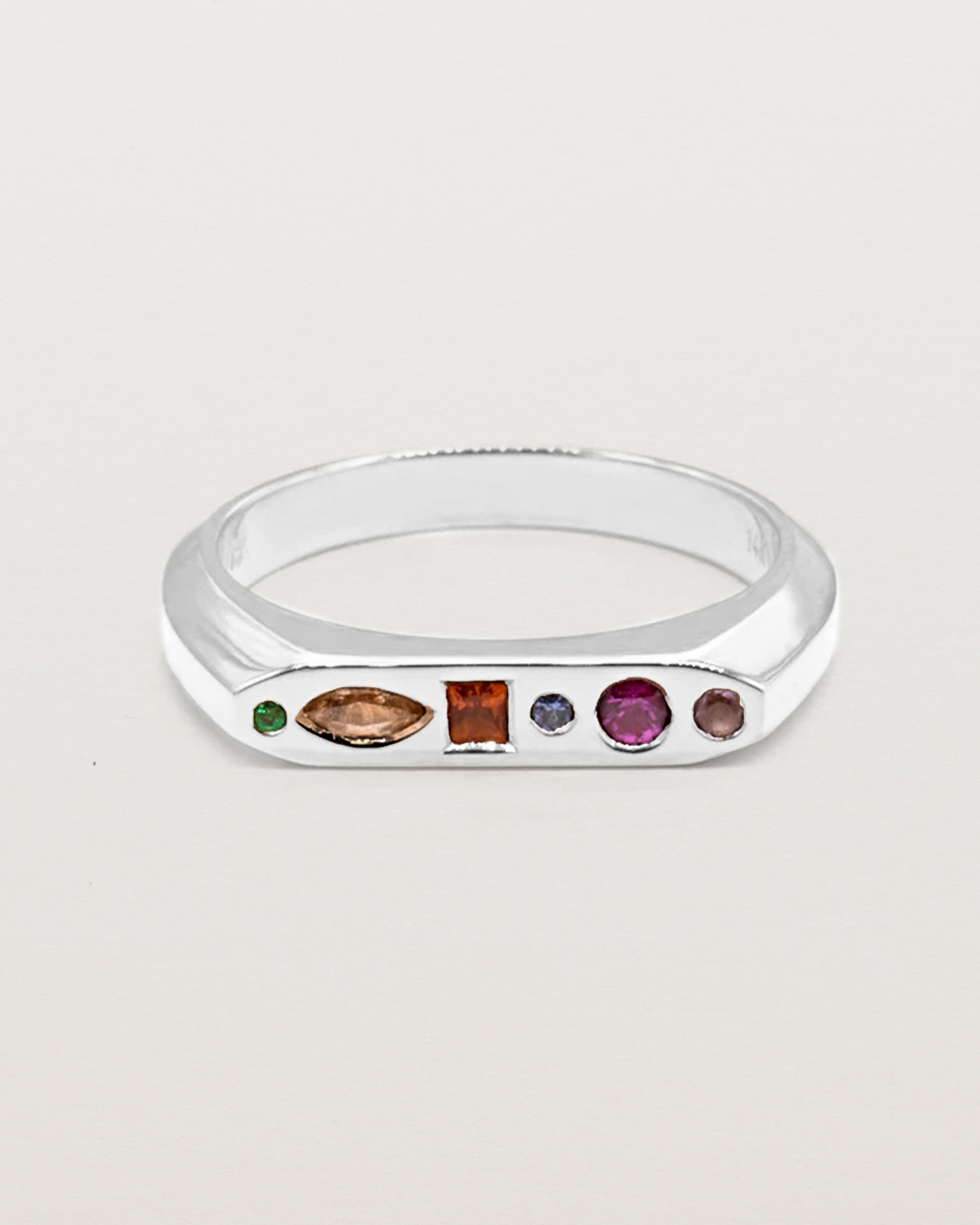 Aine Signet Ring | Coloured Stones