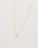 Elara Slider Necklace | Champagne Diamond