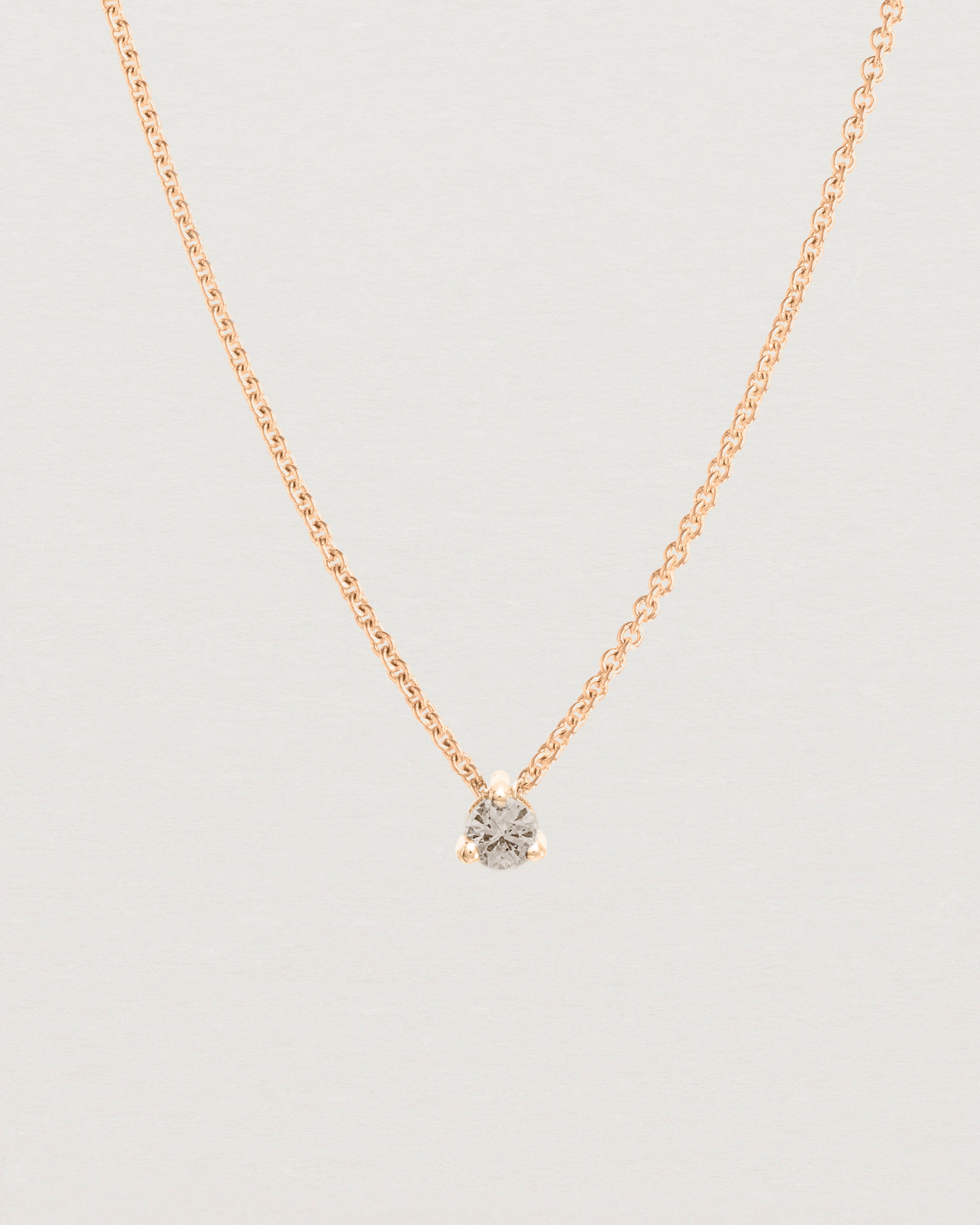 Elara Slider Necklace | Champagne Diamond