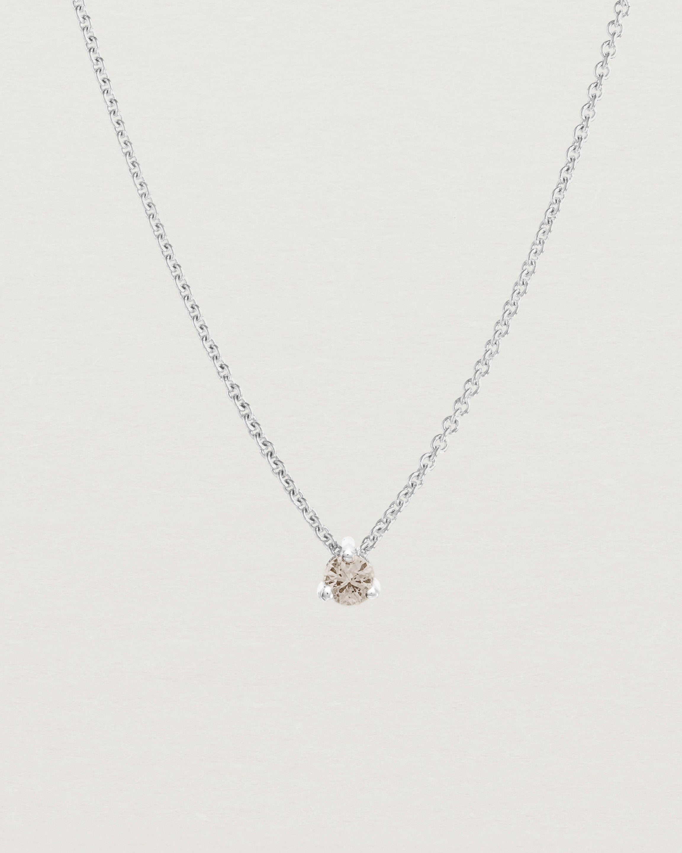 Elara Slider Necklace | Champagne Diamond