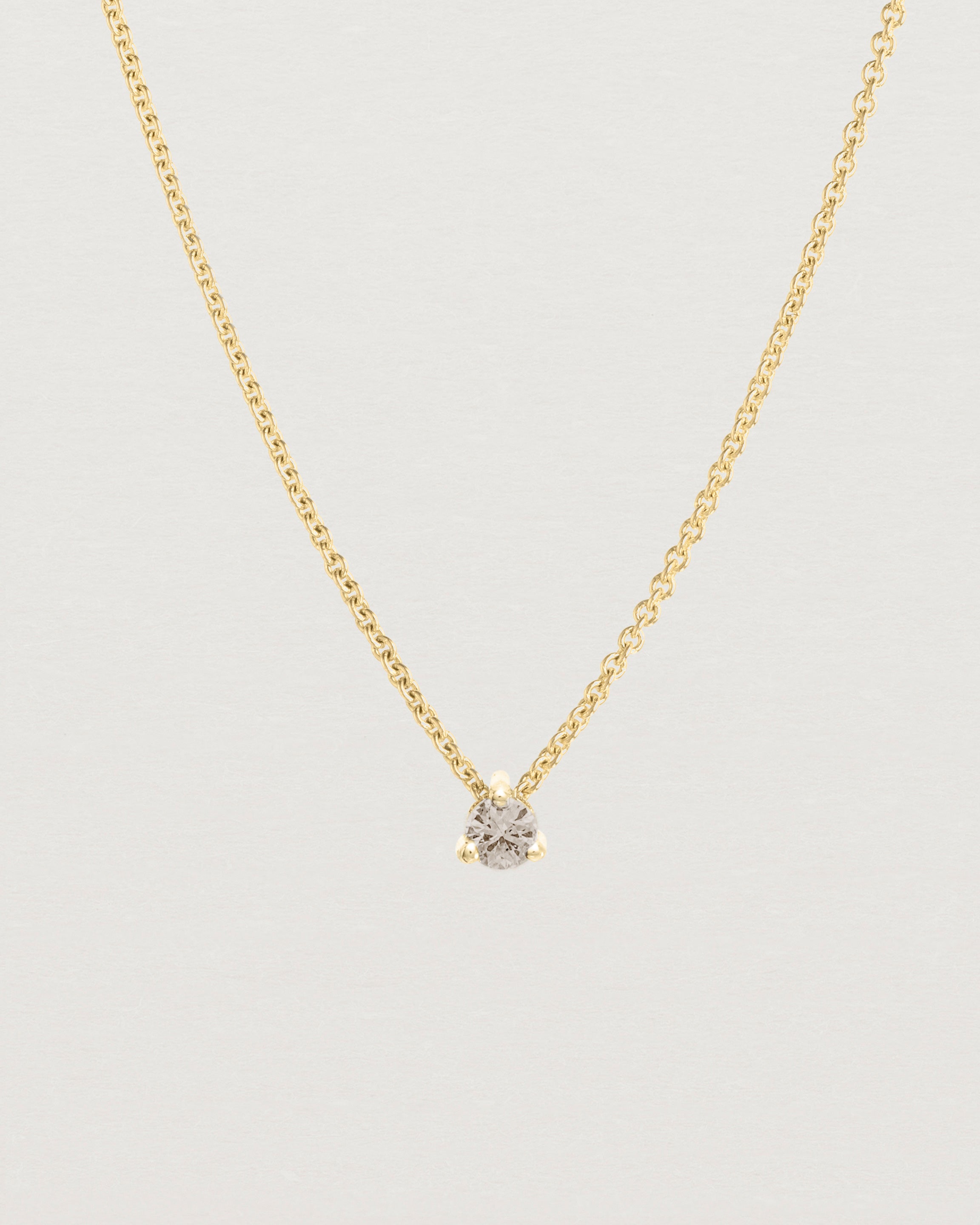 Elara Slider Necklace | Champagne Diamond