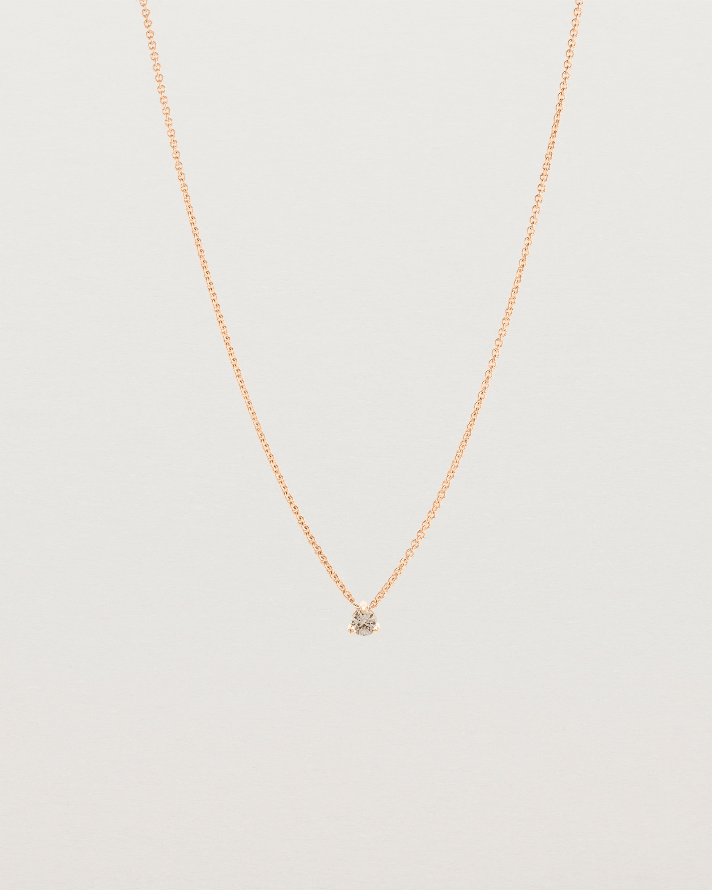 Elara Slider Necklace | Champagne Diamond
