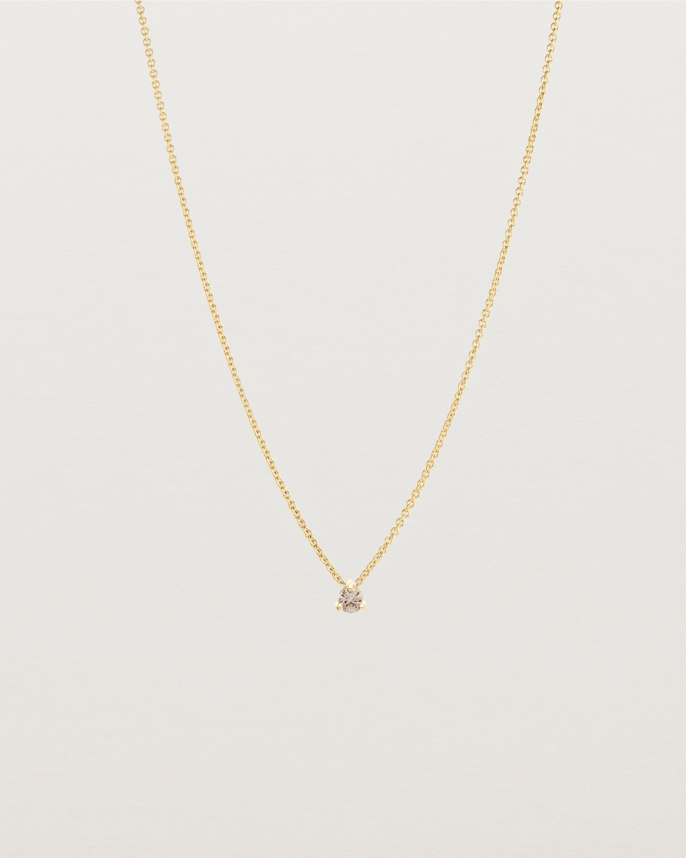 Elara Slider Necklace | Champagne Diamond