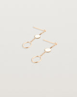 Side view of the Aiyana Earrings in Rose Gold.