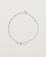 Top view of the Anam Bracelet in sterling silver.