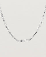 Front view of the Anam Charm Necklace in Sterling Silver.