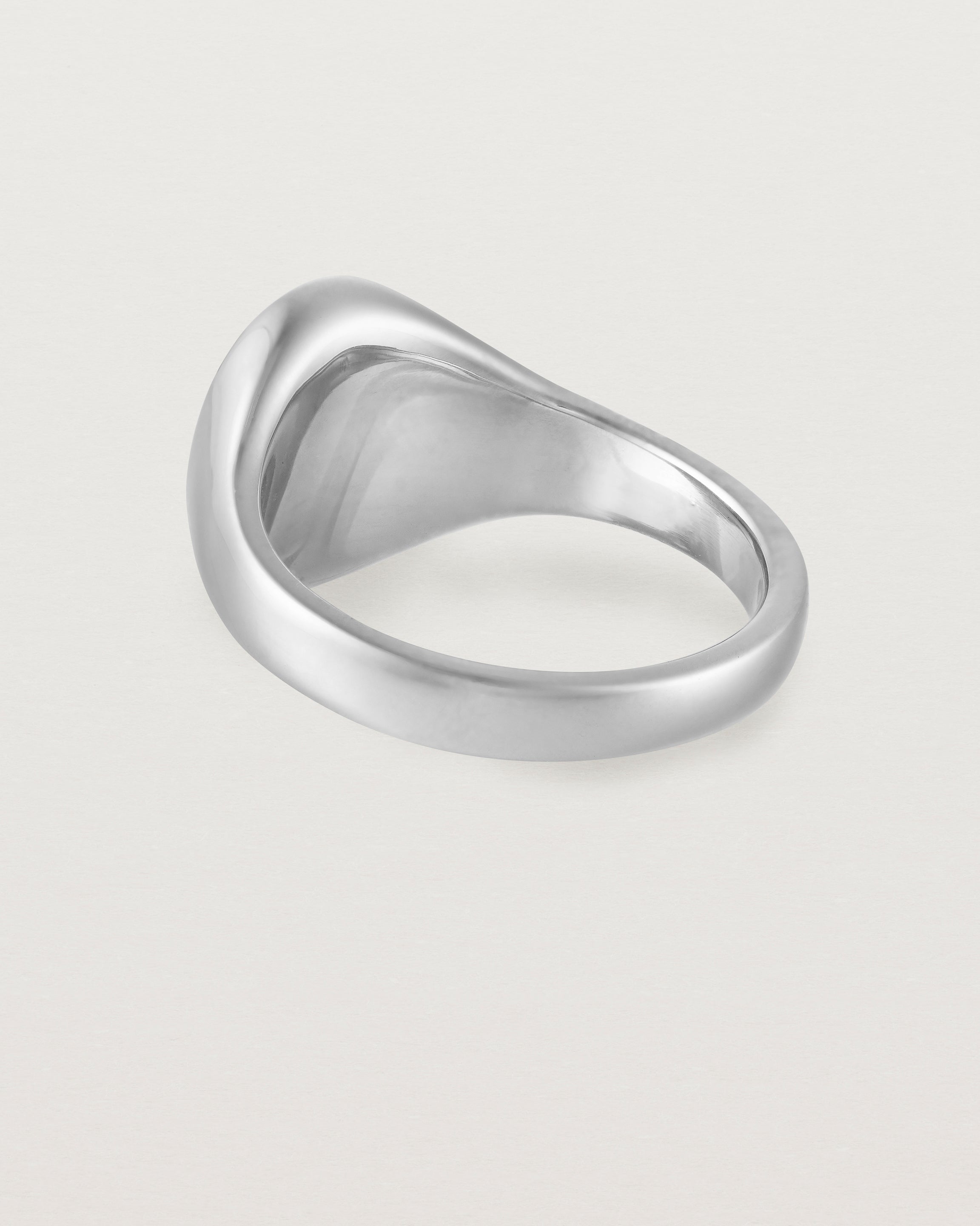 Back view of the Arden Signet Ring | Sterling Silver.