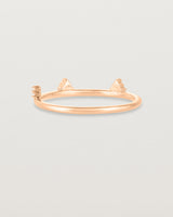 Back view of the Belle Ring | Diamonds in rose gold.