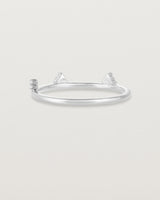 Back view of the Belle Ring | Diamonds in white gold.
