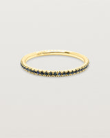 A stunning fine, micropave full Sapphire band featuring Royal Blue Australian Sapphires.
