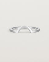 Fit two of a classic small arc crown ring, crafted in white gold