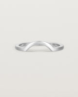 Fit three of a classic small arc crown ring, crafted in white gold