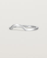 Fit three of a classic small arc crown ring, crafted in white gold