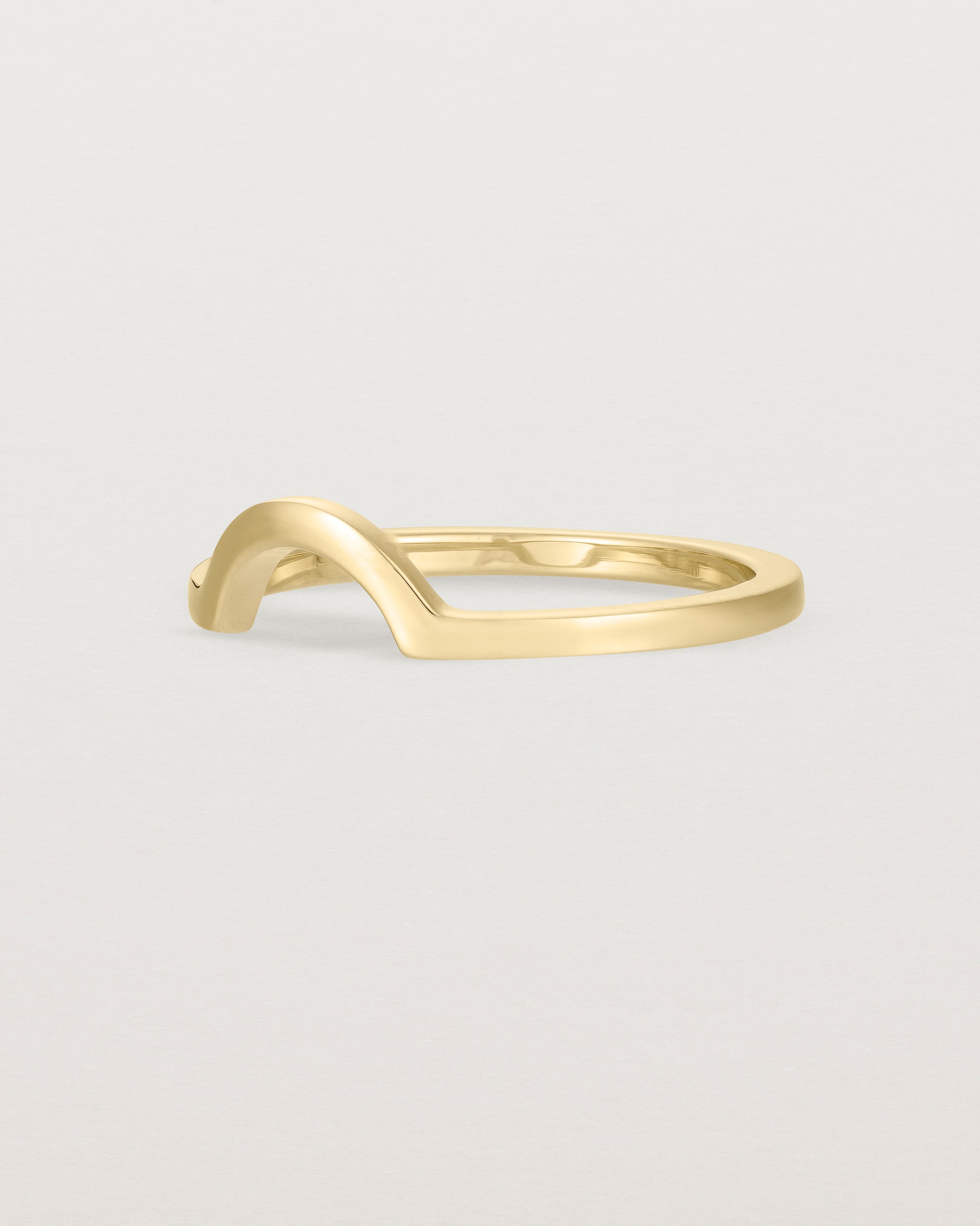Fit two of a classic small arc crown ring, crafted in yellow gold