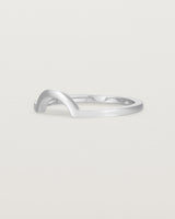 Fit two of a classic small arc crown ring, crafted in white gold