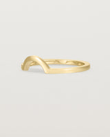 Fit two of a classic small arc crown ring, crafted in yellow gold