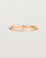 A classic small arc crown ring crafted in rose gold