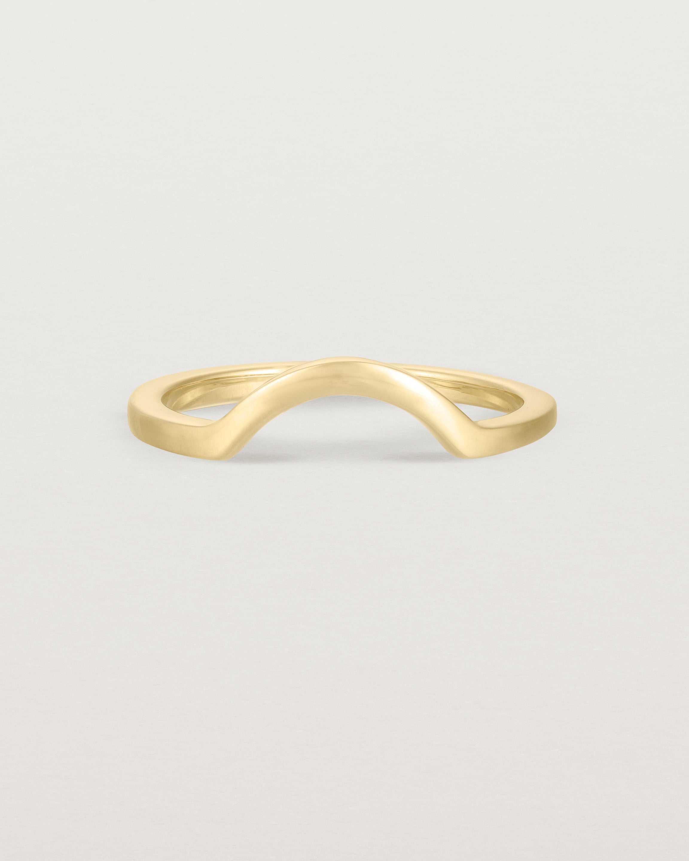 Fit four of a classic small arc crown ring, crafted in yellow gold