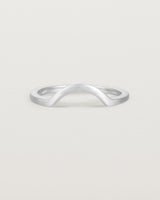 Fit four of a classic small arc crown ring, crafted in white gold