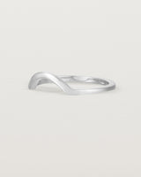 Fit four of a classic small arc crown ring, crafted in white gold