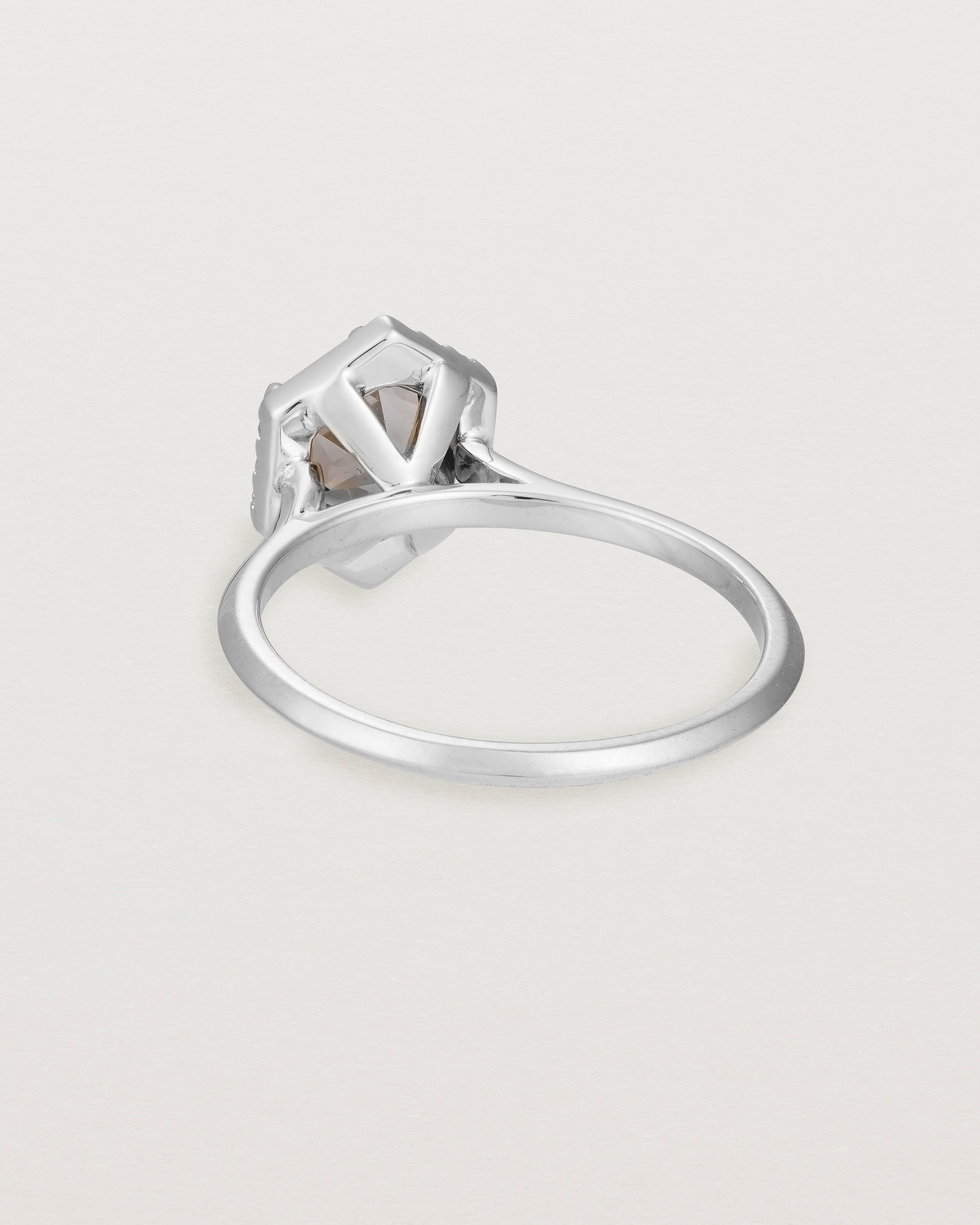 Cleo Halo Ring | Smokey Quartz & Diamonds