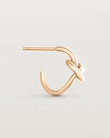 A single Dà anam Hoop in rose gold.