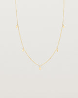 Front view of the Daisy Chain Necklace | Yellow Gold.