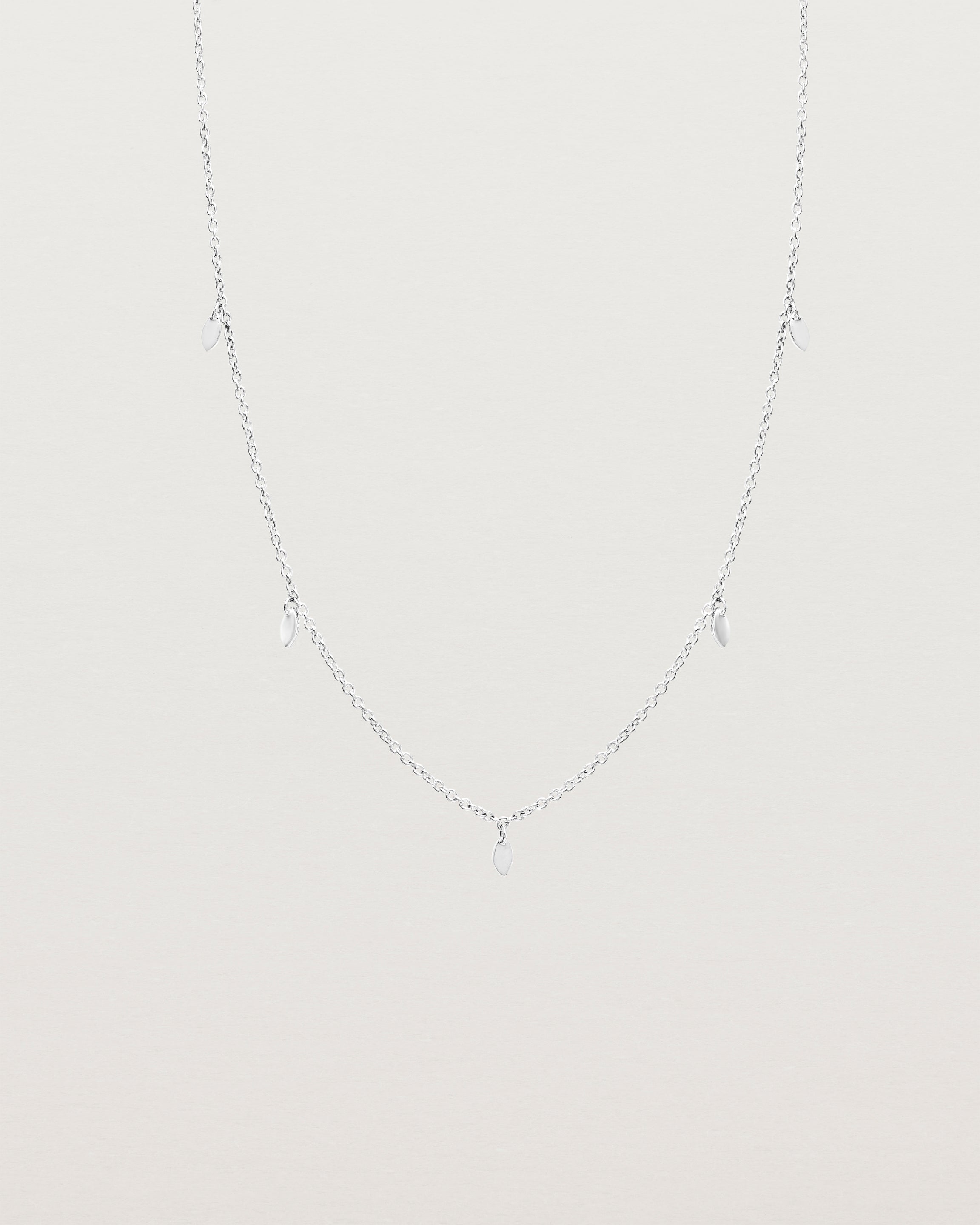 Front view of the Daisy Chain Necklace | Sterling Silver.