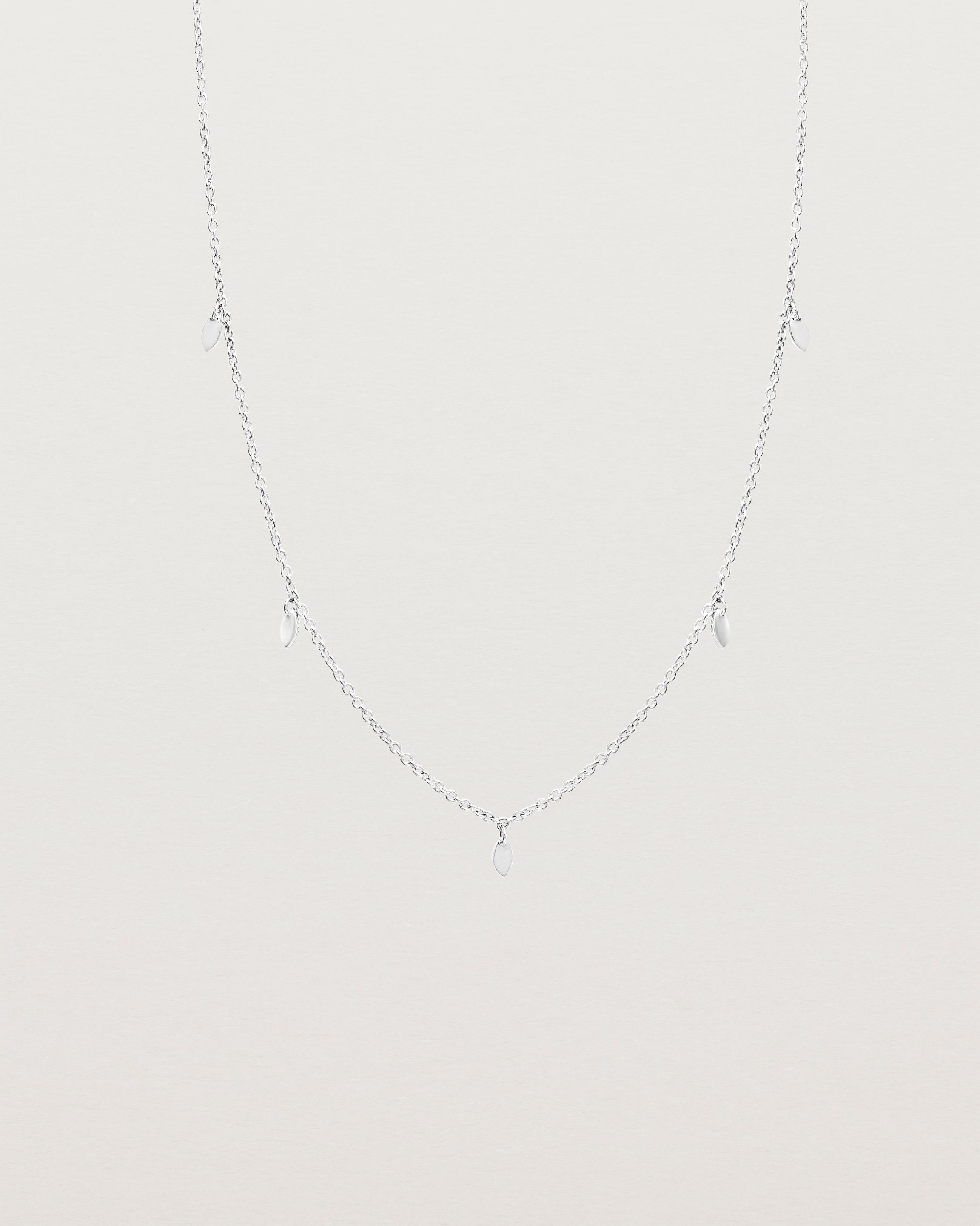 Front view of the Daisy Chain Necklace | Sterling Silver.