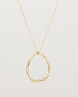 Front view of the Dalí Necklace in yellow gold.