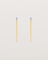 Danaë Loop Studs | Ceylon Sapphire & Diamond