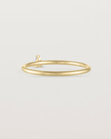Back view of the Danaë Stacking Ring | Sapphire in yellow gold.