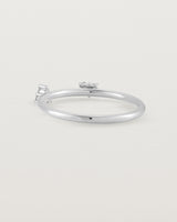 Back view of the Della Cluster Ring | Diamonds | White Gold.