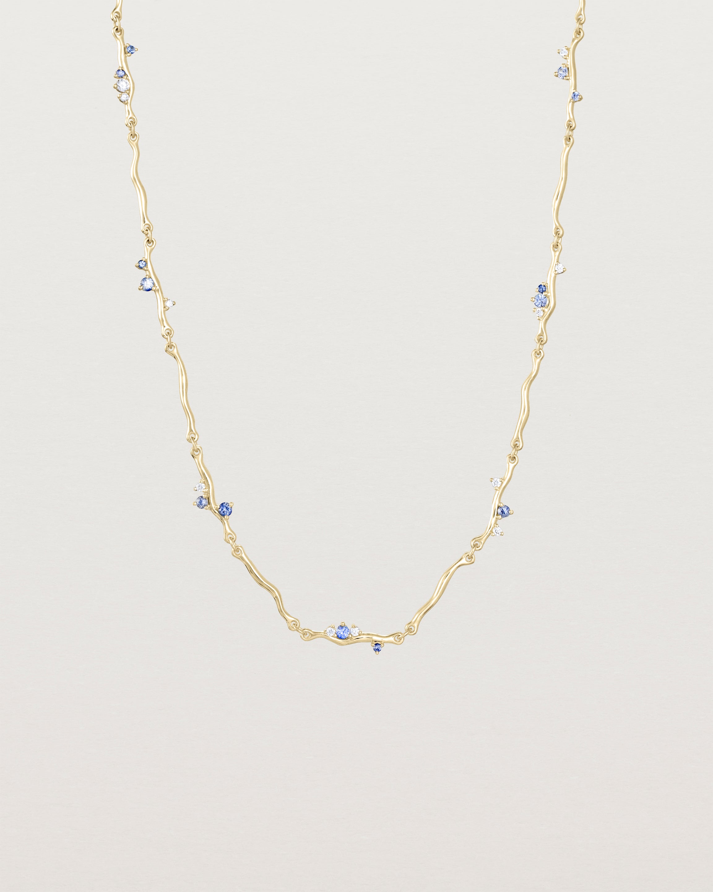 Demi Ember Necklace | Diamond & Sapphire