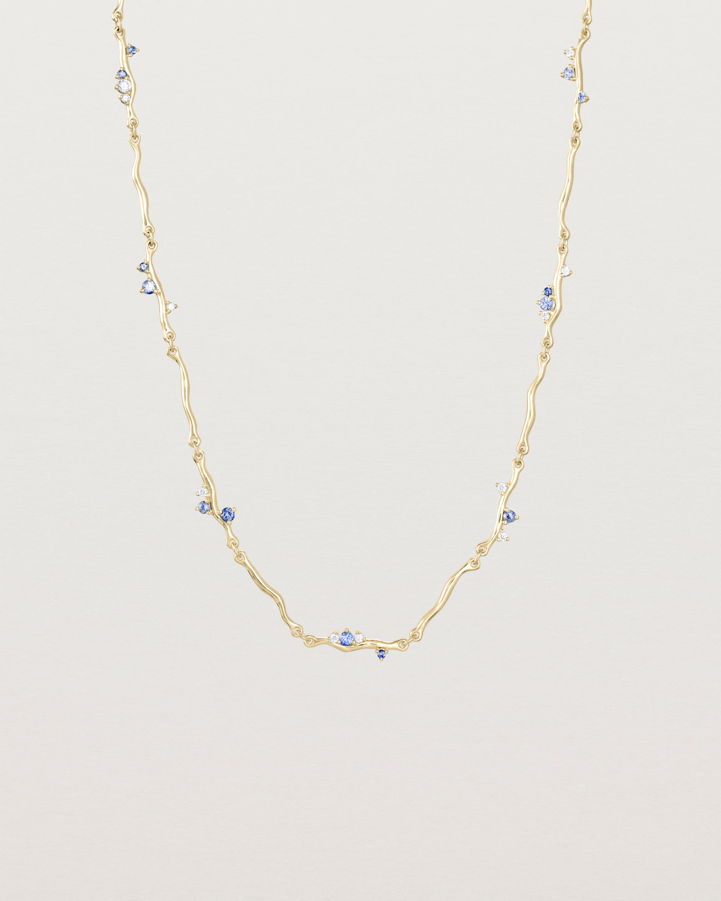 Demi Ember Necklace | Diamond & Ceylon Sapphire