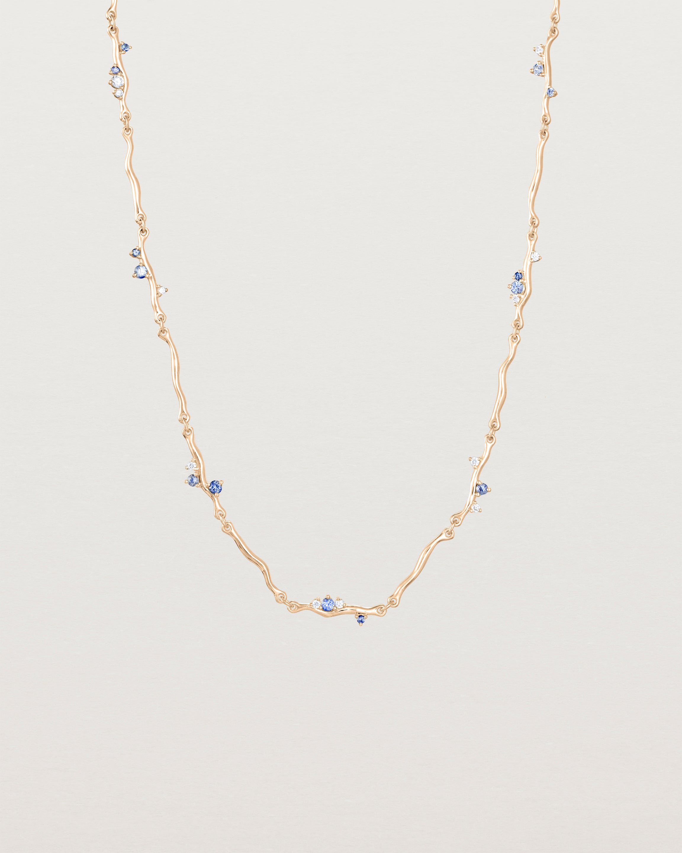 Demi Ember Necklace | Diamond & Ceylon Sapphire