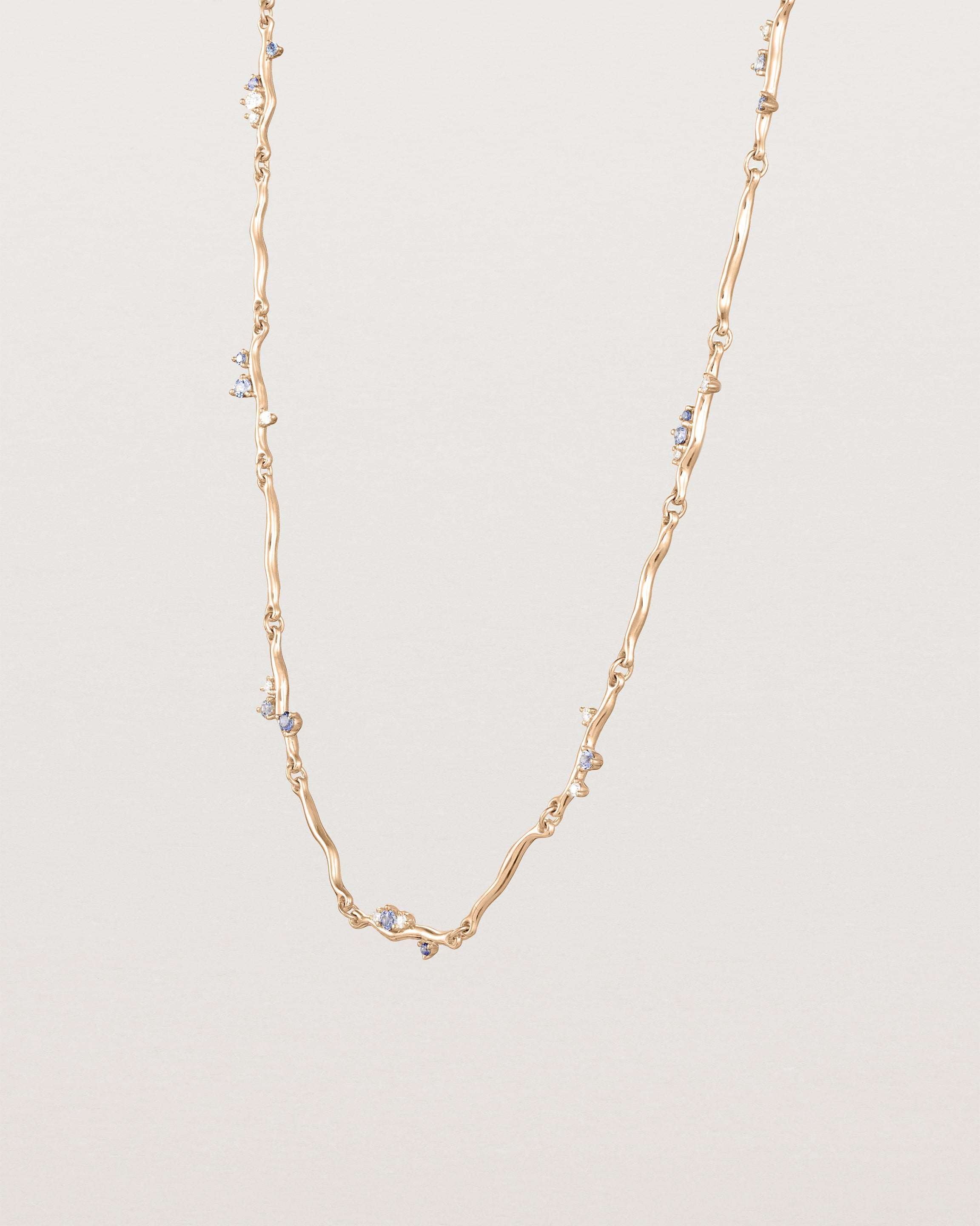 Demi Ember Necklace | Diamond & Ceylon Sapphire